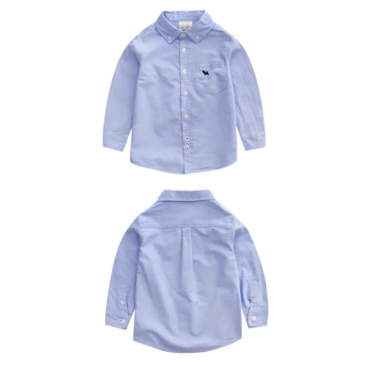 Fashion Oxford Shirts for Kids Children School Uniform Shirts