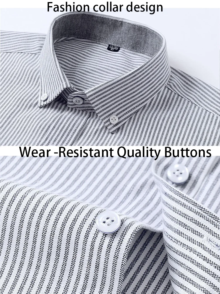 New Wholesale Plaid Polyester Cotton Men's Shirts Long Sleeve Shirts for Men