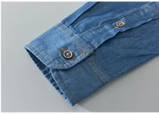Plain Dyed Men Cotton Denim Jeans Shirts China Manufacturer
