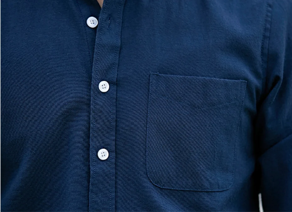 New Style CVC Button Down Collar Regular Fit Shirt Long Sleeve Casual Oxford Shirt for Men