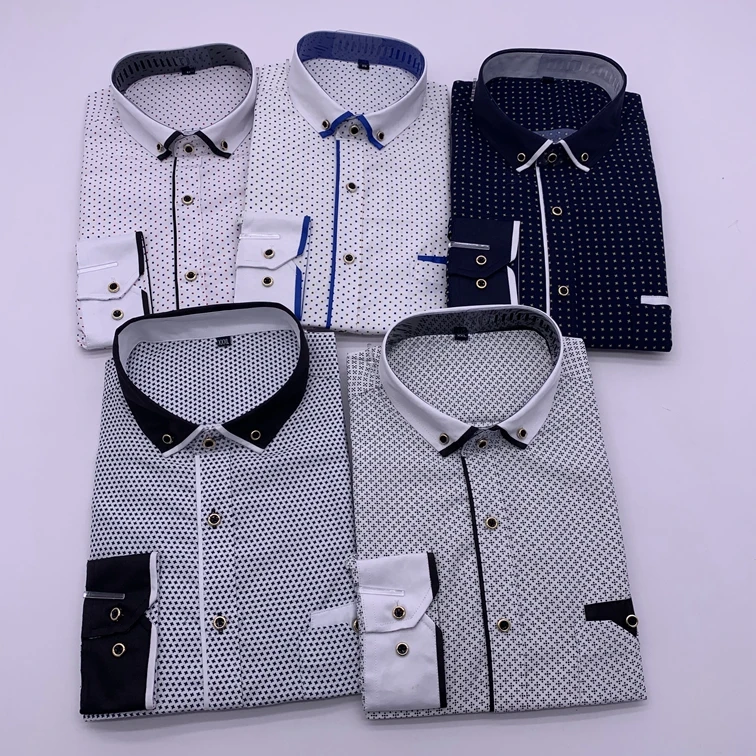 Wholesale Shirt  Mens Printed Fashion Design Shirts
