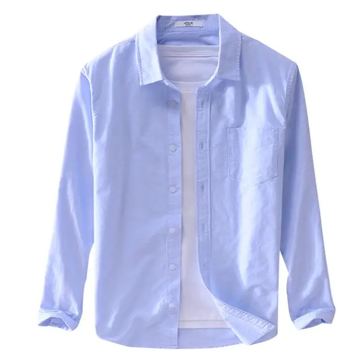 Button Down Collar Cotton Oxford Shirt Long Sleeve the Modern Oxford Shirt