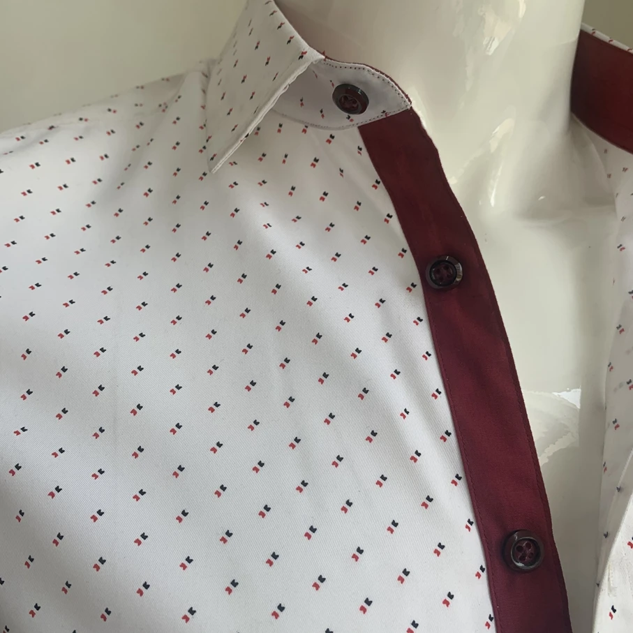 New Arrival Latest Shirt Designs for Men Slim Fit Shirt Men Printed Shirt