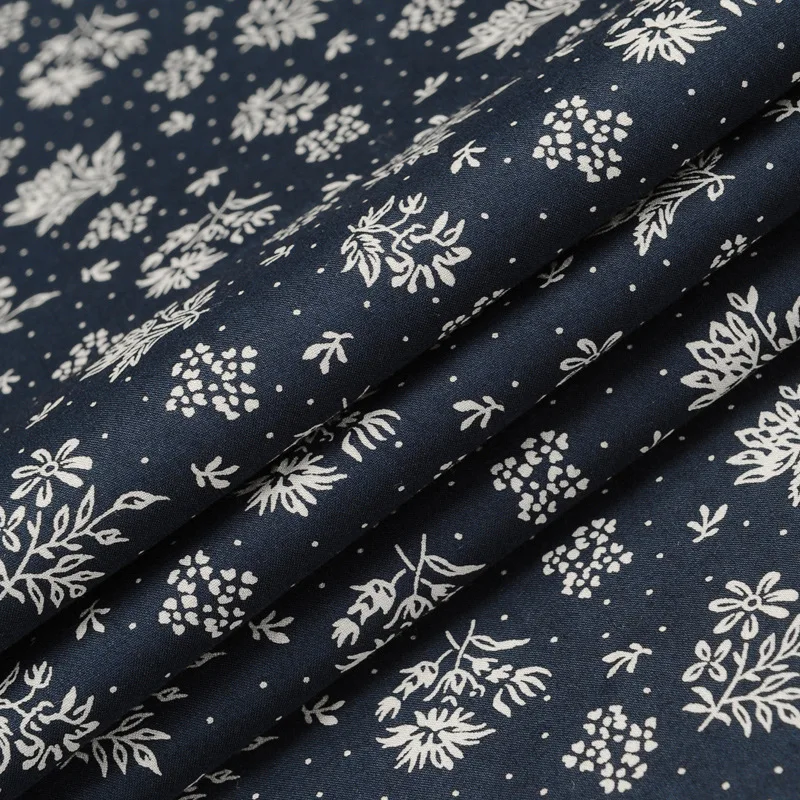 High Grade Pure Cotton Long Sleeve Slim Fit Casual Floral Printed Shirt for Men