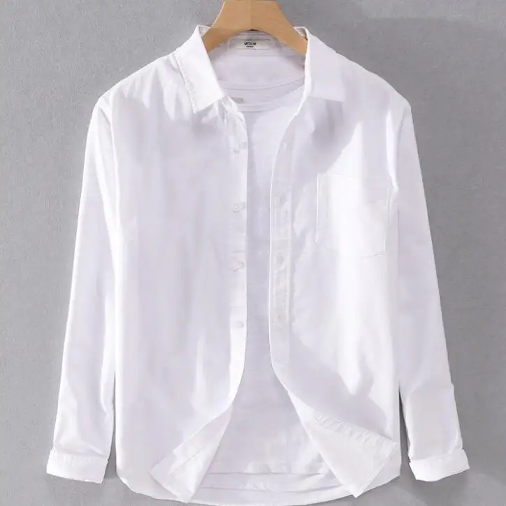 Button Down Collar Cotton Oxford Shirt Long Sleeve the Modern Oxford Shirt