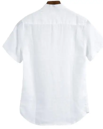 Wholesale Mens Linen Cotton Short Sleeve Summer Shirts