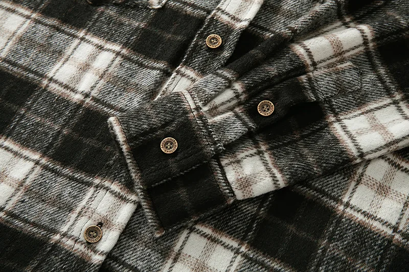 2022 New Latest Men's Long Sleeve Shirts Fashionable Cotton Flannel Shirts for Men