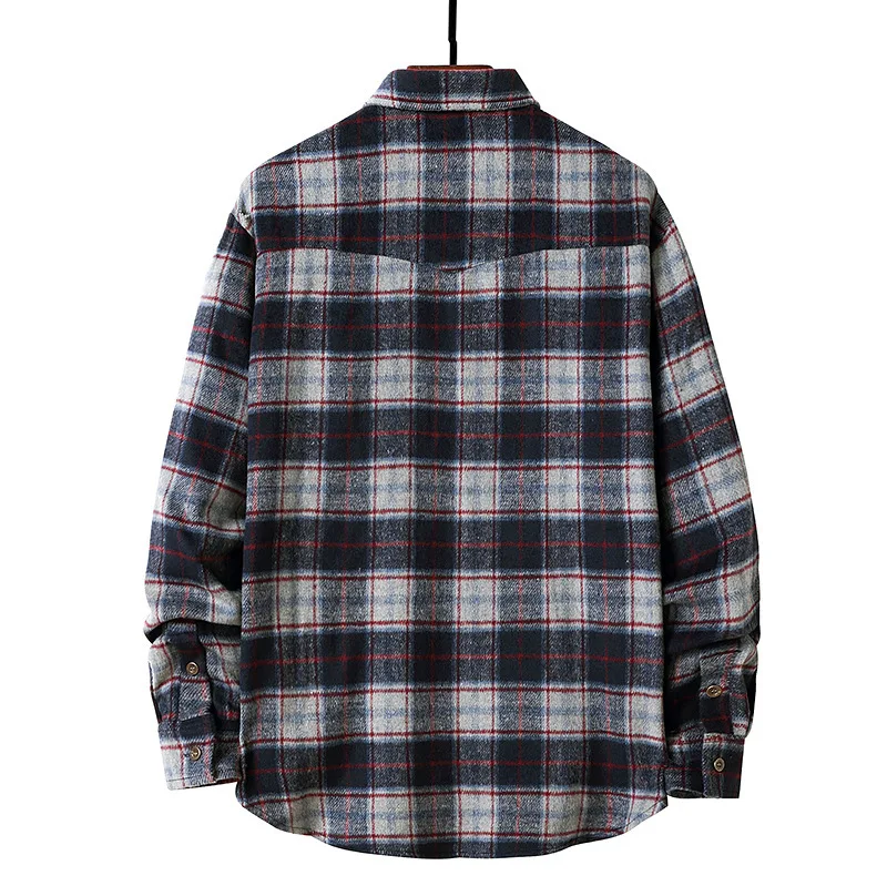 2022 New Latest Men's Long Sleeve Shirts Fashionable Cotton Flannel Shirts for Men