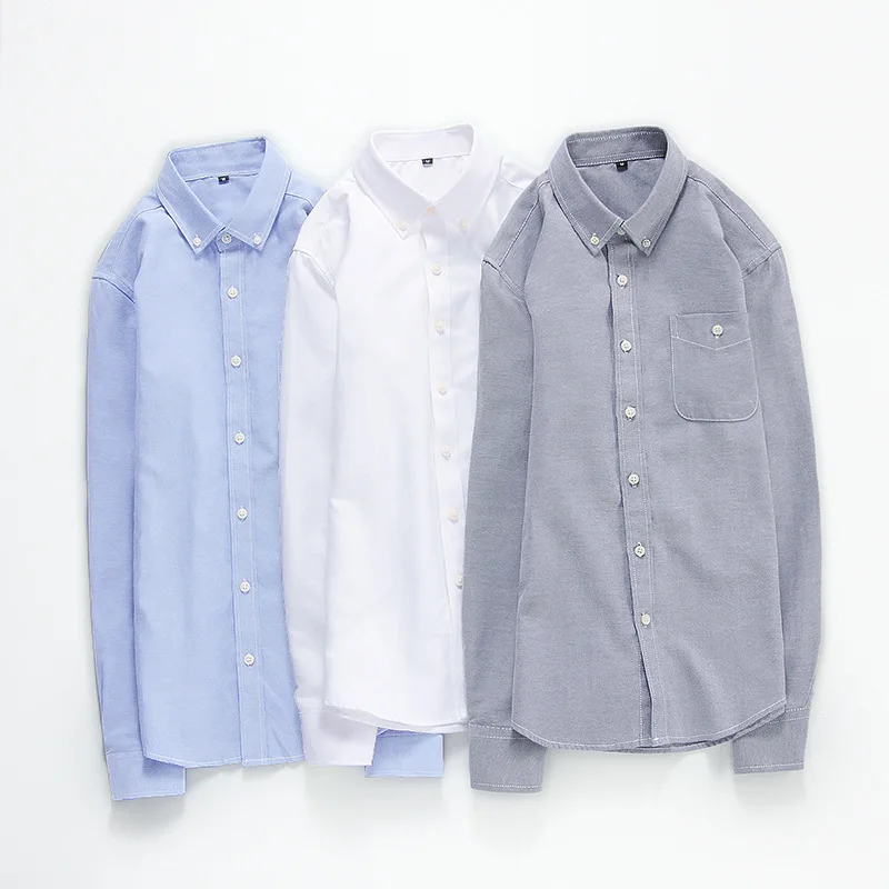 Custom China Factory Wholesale Men's Oxford Fashion Long Shirt