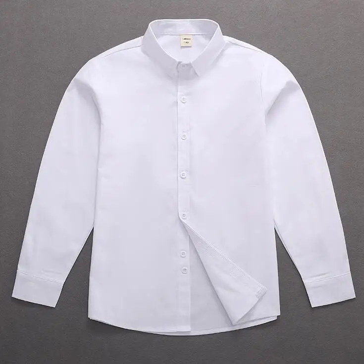 School Girls Children Shirts  Dress Shirt Girls White Ruffle Blouse