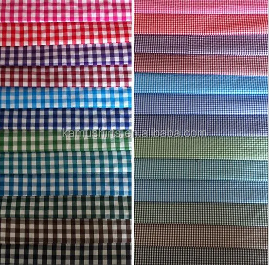 Boys' Blue Gingham Long-Sleeve Classic Shirt