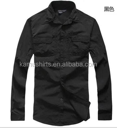 Coolmax Mens Long Sleeve Quick Dry Outdoor Fishing Shirts UV-protection Shirts