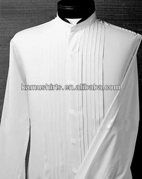 White Pleated Tuxedo Shirts Man Shirts Wedding Dress Shirts