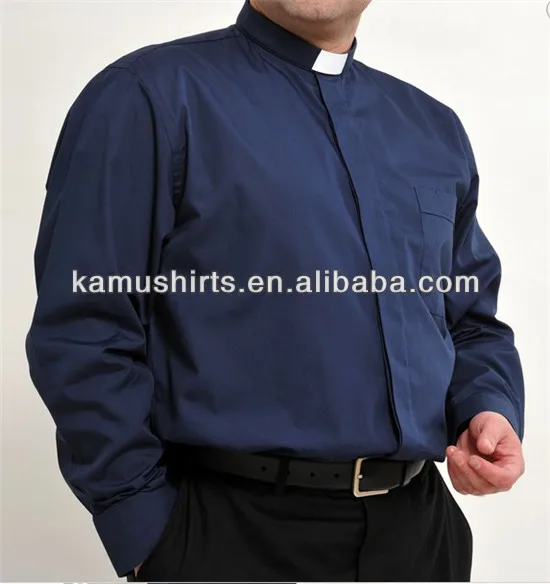 Men's Clerical Shirt, Clergy Shirts, Man Tab Collar Church Shirts