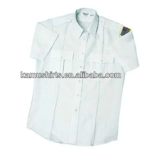 Man air Line Pilot Uniform Shirt White Pilot Shirt Short Sleeve Pilot Shirts