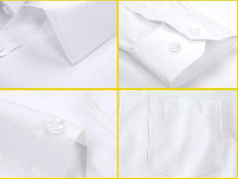 Wholesale Custom Classic Cotton Polyester Slim Fit Long Sleeve Formal Dress Shirt for Men