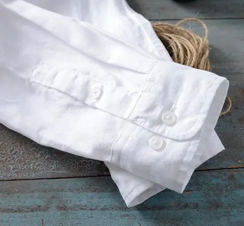 High Grade Classic Long Sleeve Linen Cotton Shirt for Men