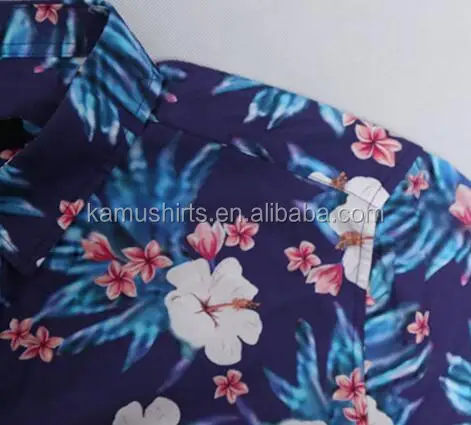 Hawaiian Shirts Mens Flower Print Beach Party Holiday Summer Short Sleeve Shirts