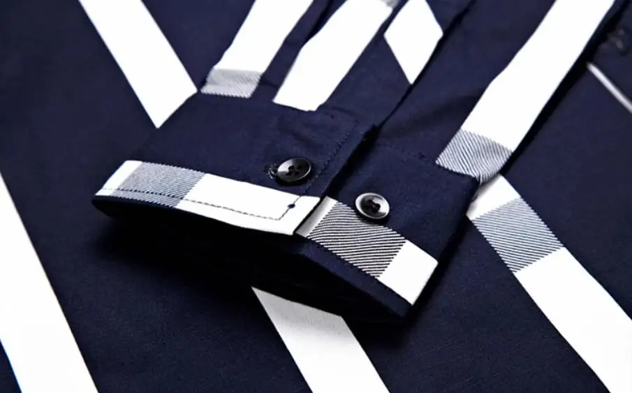 High Grade New Pure Cotton Long Sleeve Fashion Slim Fit Printed Shirt for Men