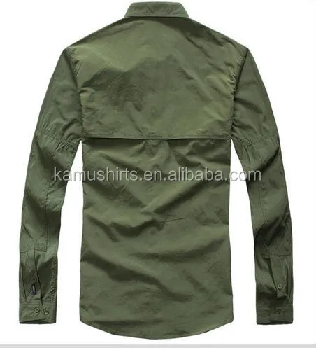 Coolmax Mens Long Sleeve Quick Dry Outdoor Fishing Shirts UV-protection Shirts