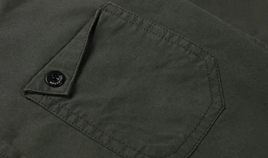 High Grade 100% Cotton Classic One Pocket Long Sleeve Slim Fit Work Shirt Blouse for Men