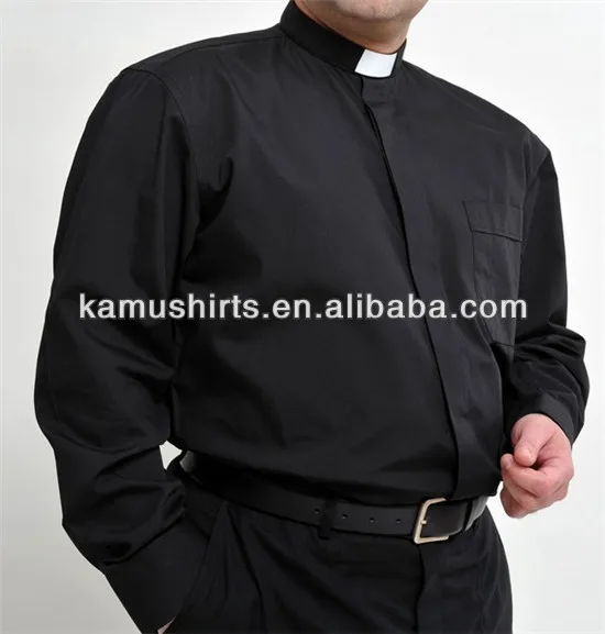 Men's Clerical Shirt, Clergy Shirts, Man Tab Collar Church Shirts