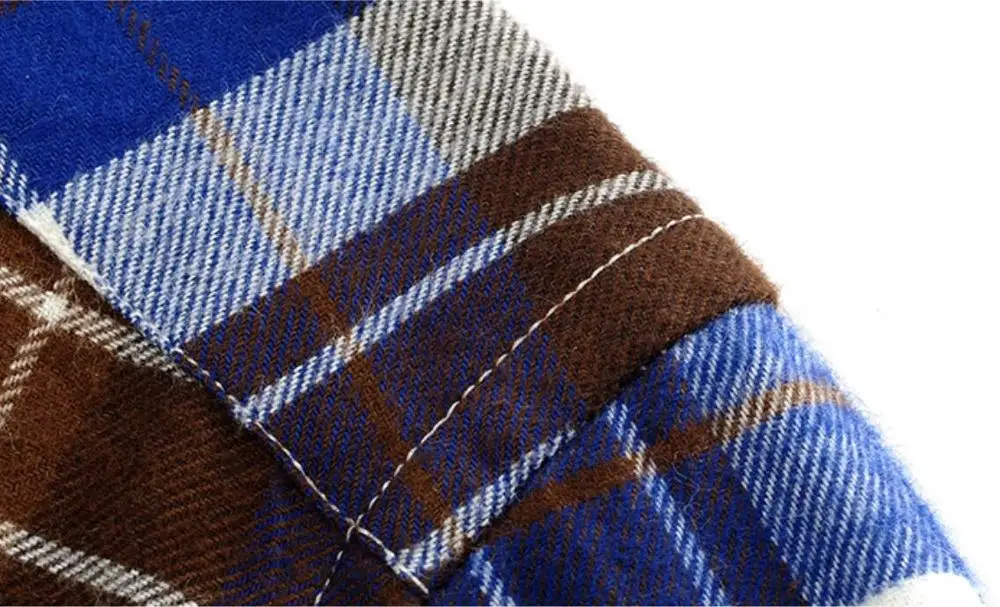 OEM Turn Down Collar Classic Design Long Sleeve Casual Flannel Plaids Shirts for Men
