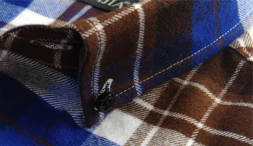 OEM Turn Down Collar Classic Design Long Sleeve Casual Flannel Plaids Shirts for Men