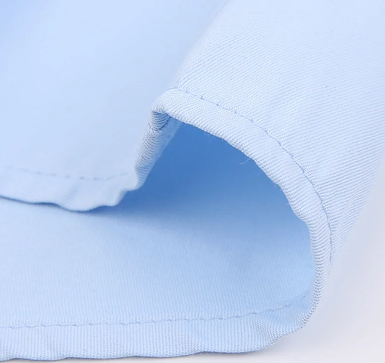 Spring and Autumn Men's Solid Dress Shirts Long Sleeve Business Casual Twill Shirt Working Clothes