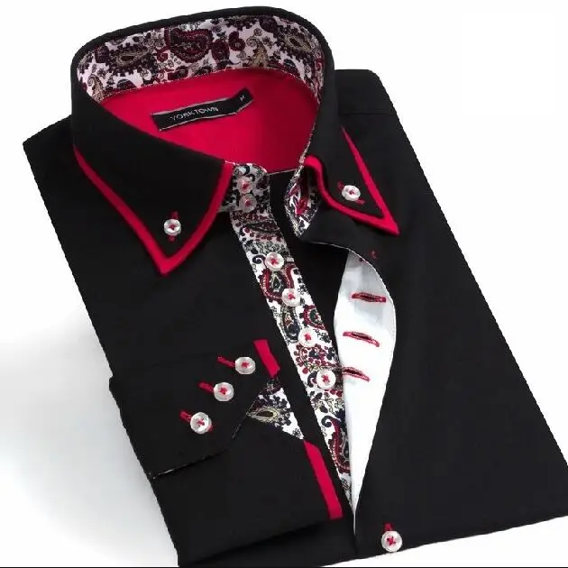 Italian Style Mens Shirts Latest Style Fashion Dress Shirts for Man